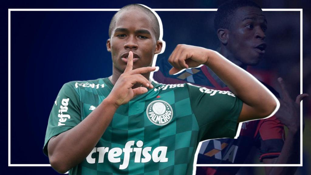 Endrick y Vinicius Jr.