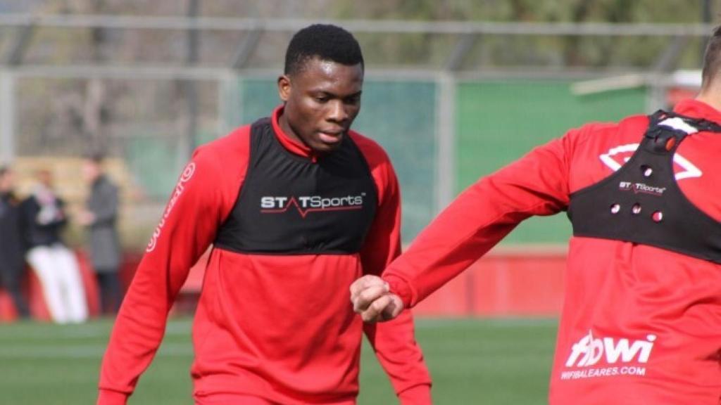 Dani Ndi en etapa en el RCD Mallorca.