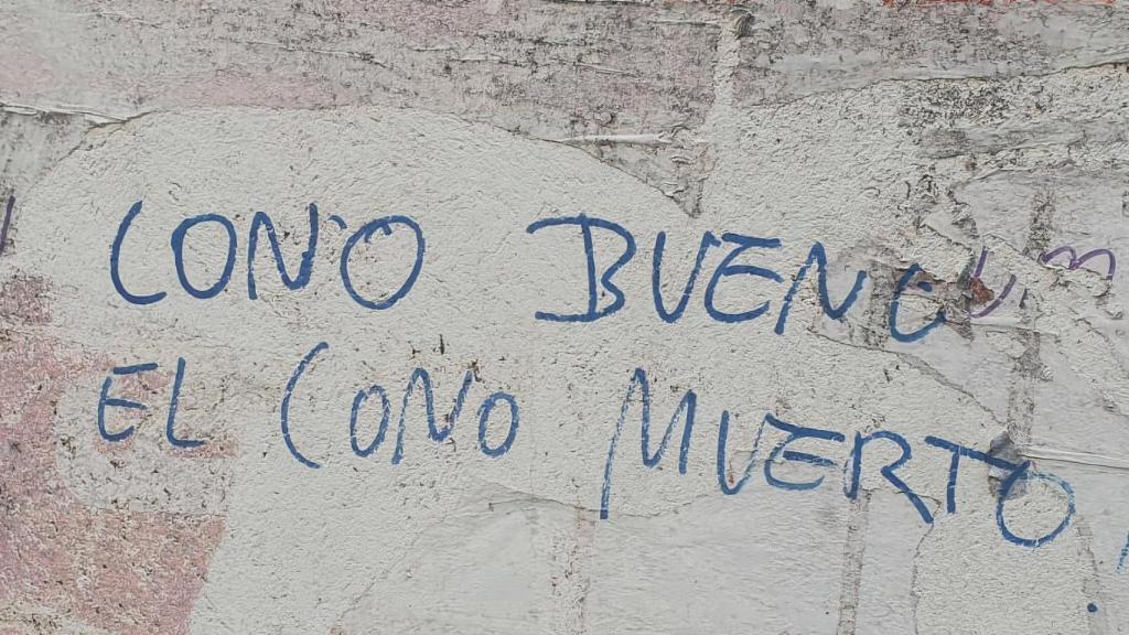 Pintadas aparecidas en las calles de Lugo