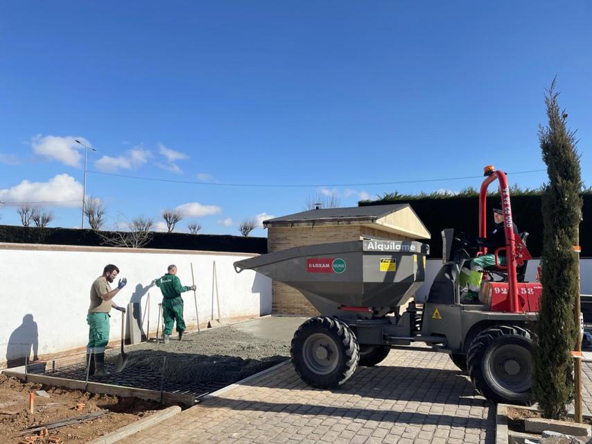 Obras en el cementerio de Carbajosa de la Sagrada