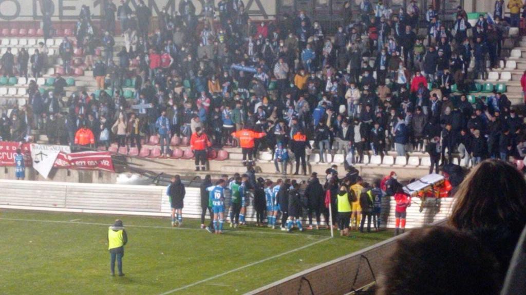 Valla caída en el Ruta de la Plata