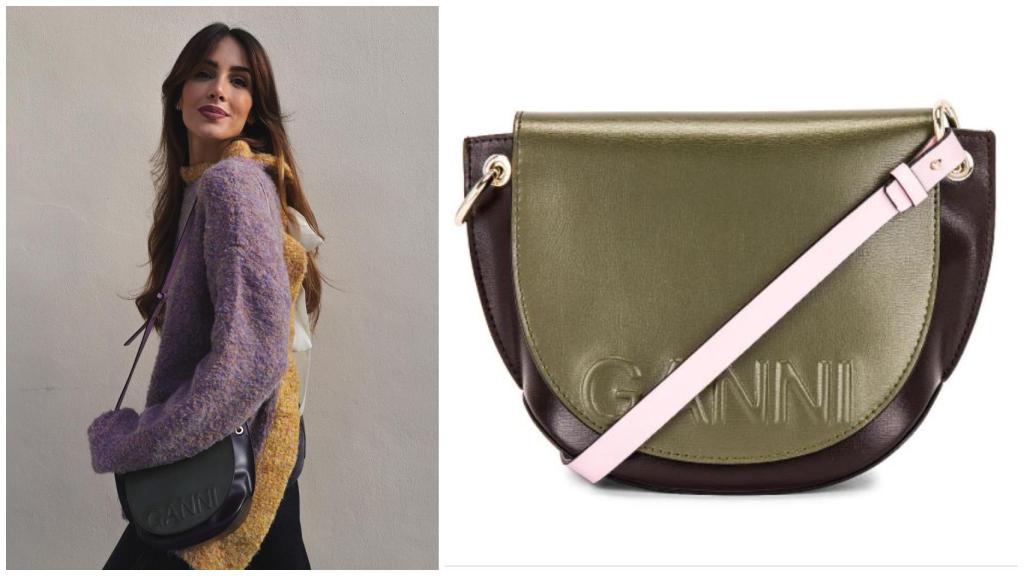Rocío Osorno con bolso de Ganni.