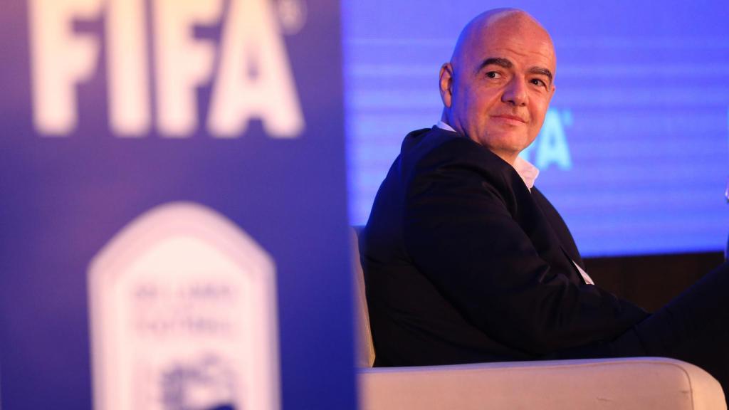 Gianni Infantino, durante un acto de la FIFA.
