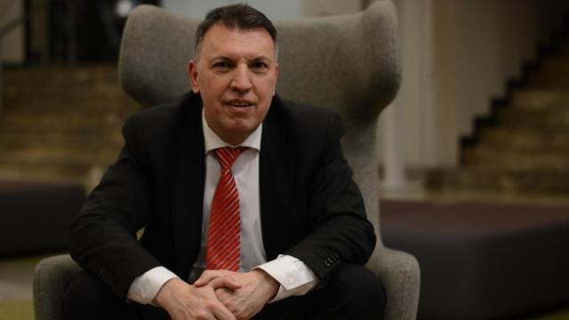 El juez Joaquim Bosch, tras la entrevista con EL ESPAÑOL.