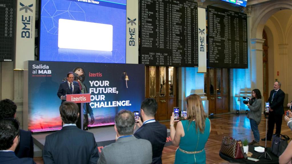 Pablo Martín, fundador de Izertis en su estreno en BME Growth.