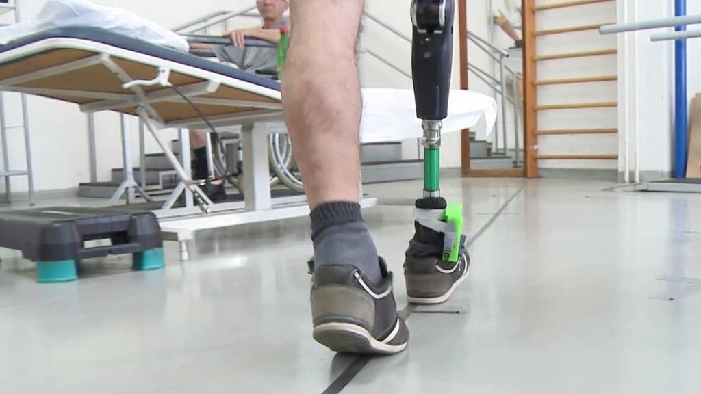 Una prótesis de pierna.