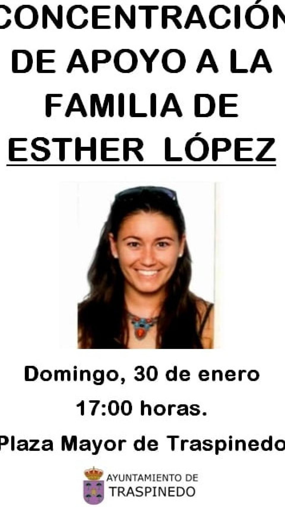 Acto de concentración para apoyar a la familia de Esther