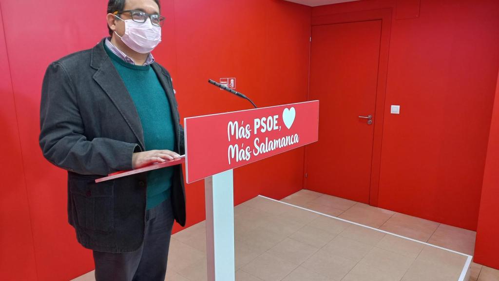 El candidato socialista a las Cortes de Castilla y León, Juan Luis Cepa