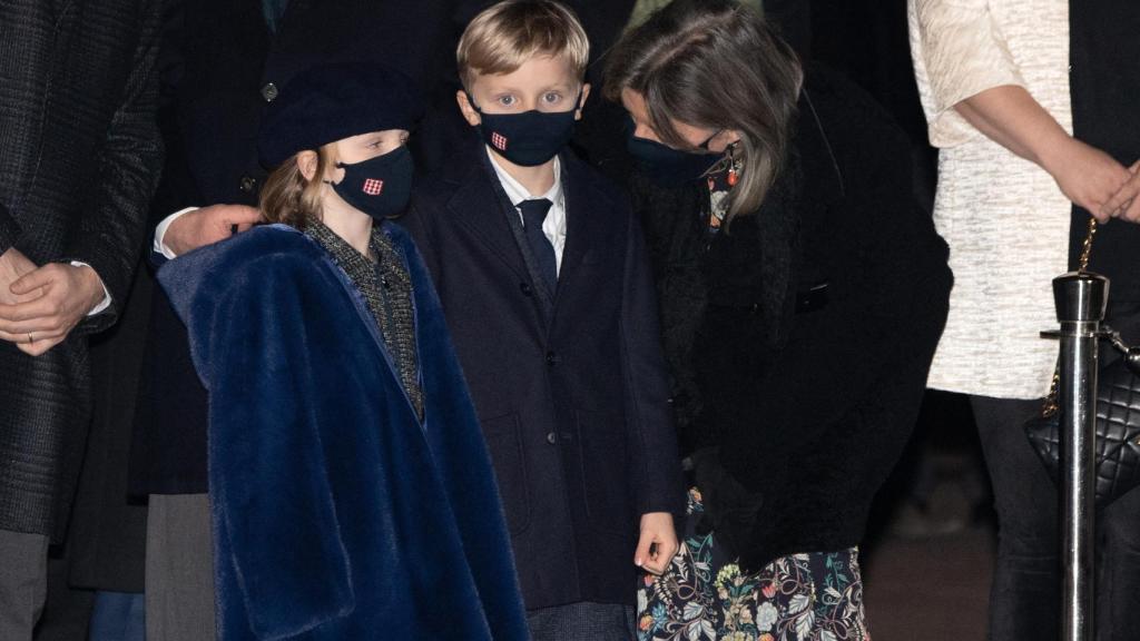 La princesa Carolina se mostró muy atenta y cariñosa con sus sobrinos.