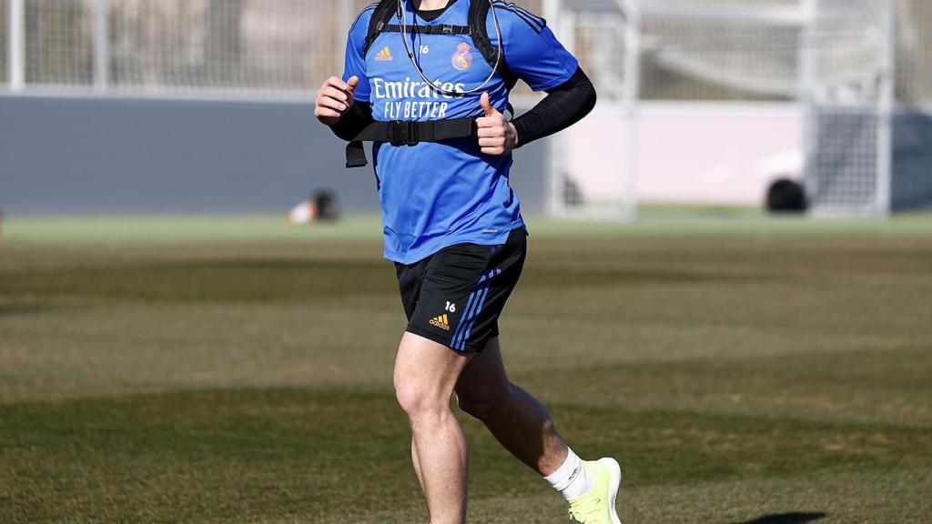 Luka Jovic durante una prueba de esfuerzo.