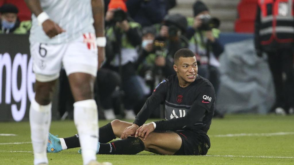 Kylian Mbappé, durante un partido del PSG.