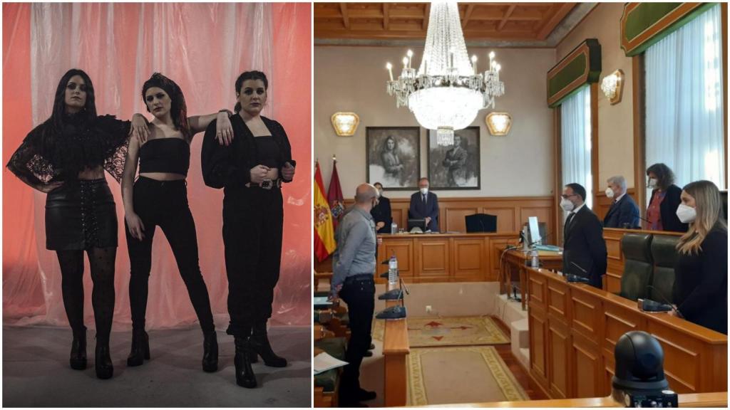 Las Tanxugueiras y el pleno del Concello de Santiago.