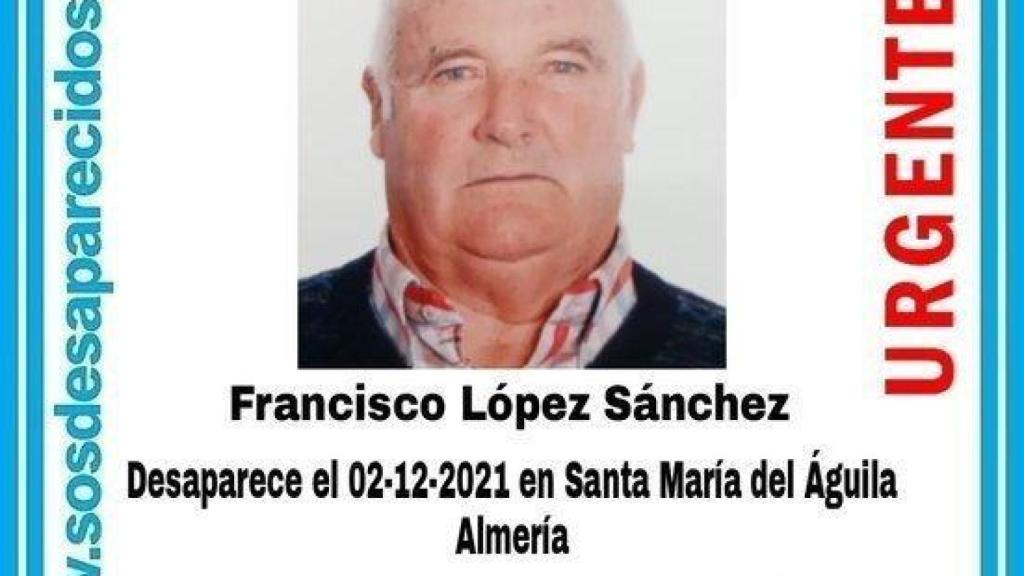 Imagen del cartel difundido por SOE Desparecidos el pasado diciembre.