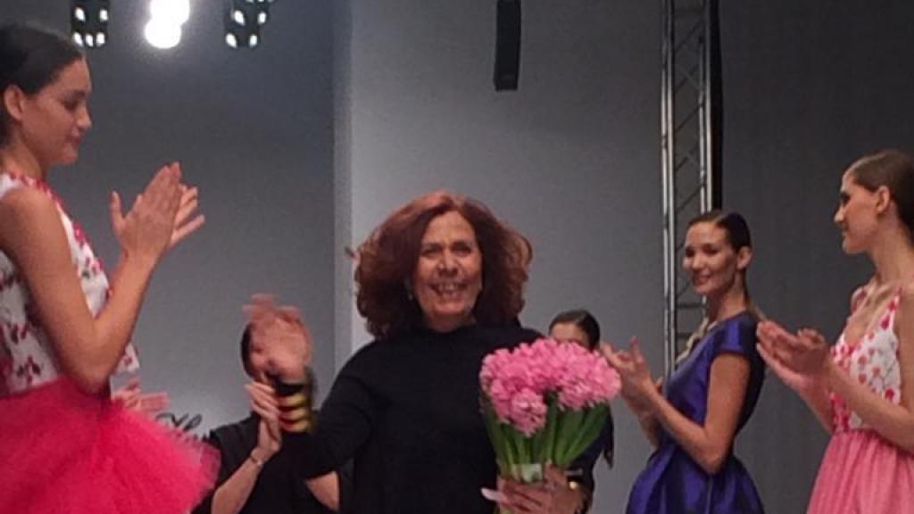 Marta Rota en un desfile.