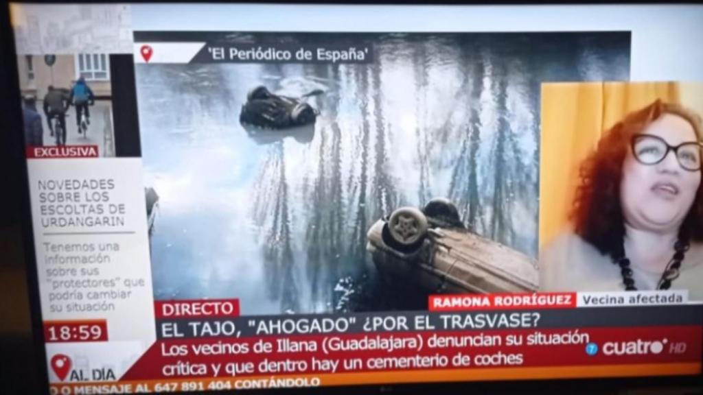 Captura del programa Cuatro al Día publicada por Nueva Alcarria.