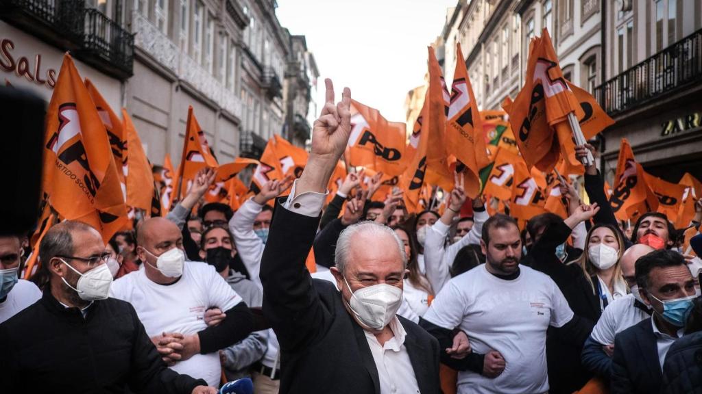 Rui Rio, líder del PSD en campaña.