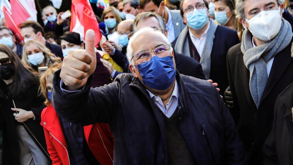 António Costa en un momento de la campaña electoral.