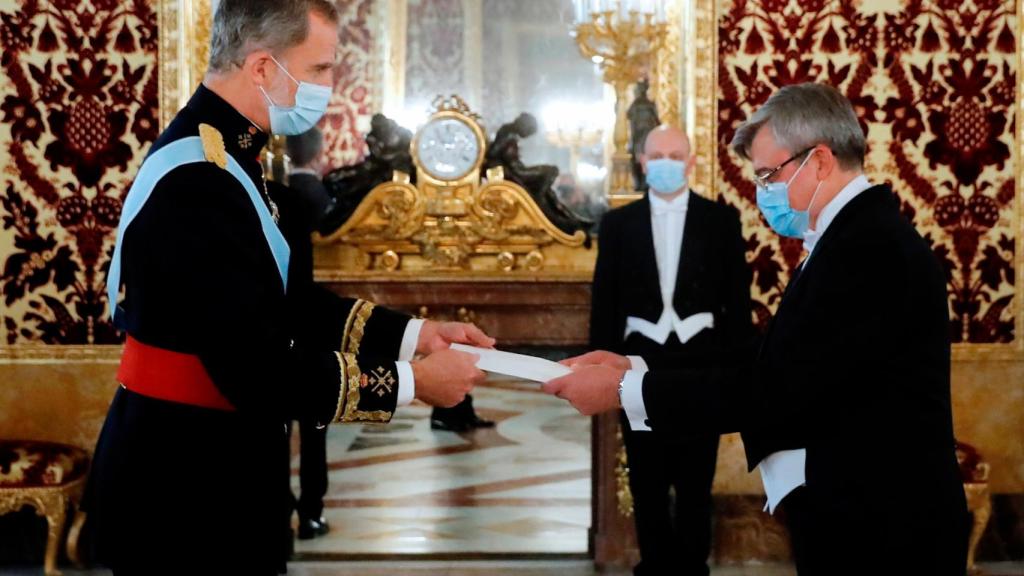 Pohoreltsev el día que entregó sus credenciales a Felipe VI.