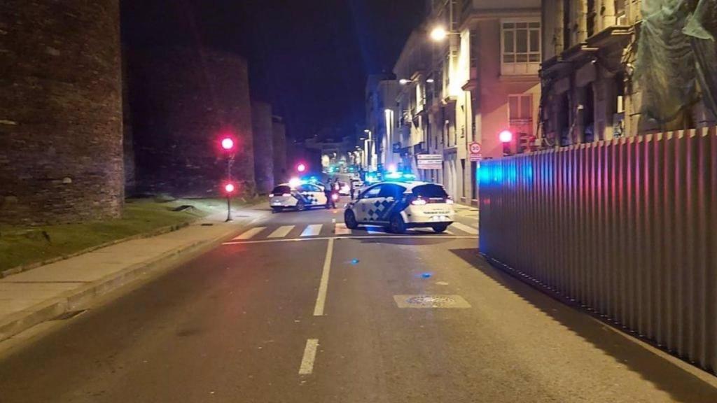 Control de la Policía Local de Lugo, en una imagen de archivo