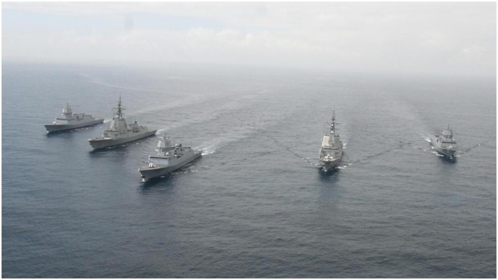 Imagen de archivo de las fragatas noruegas.