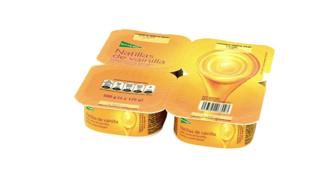 Natillas de vainilla El Corte Inglés