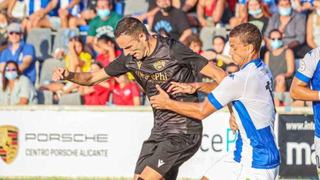 Imagen del último derbi con el Intercity como local, en 2021.