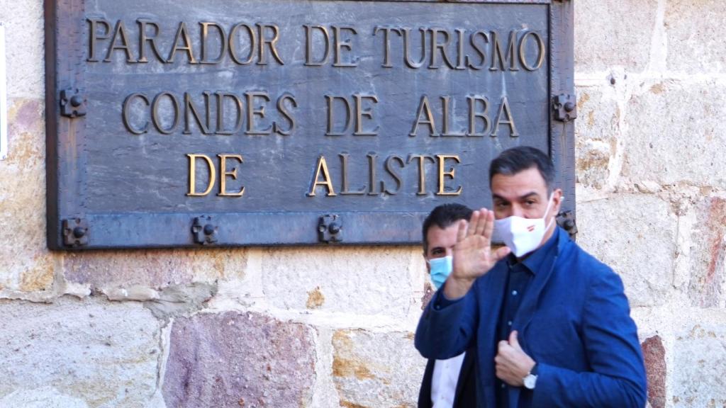 Pedro Sánchez y Luis Tudanca, hoy en Zamora