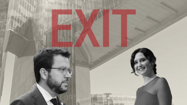 Pere Aragonés e Isabel Díaz Ayuso.