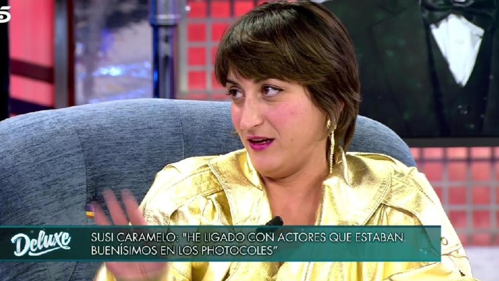 Susi Caramelo reconoce haber mantenido relaciones sentimentales con actores conocidos.