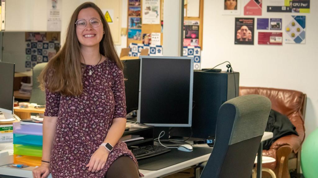 Julia Guerrero hace desde el pasado octubre el doctorado en el grupo de investigación Graphics & Imaging Lab del Instituto de Investigación en Ingeniería de Aragón (I3A).