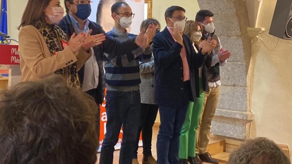 El presidente de Extremadura, Guillermo Fernández Vara, acompaña a los socialistas en Béjar