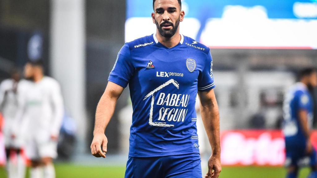 Adil Rami, en un partido del Troyes