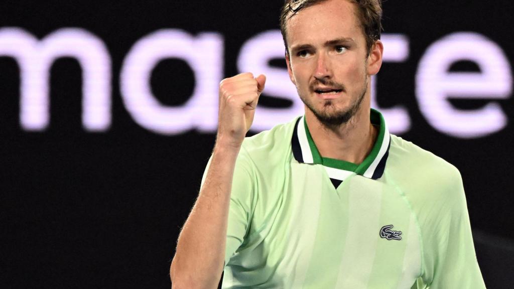 Medvedev, durante la final del Abierto de Australia.