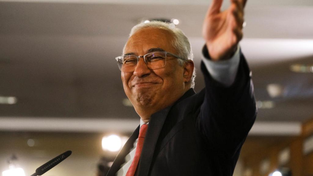 António Costa celebra la victoria en las elecciones.