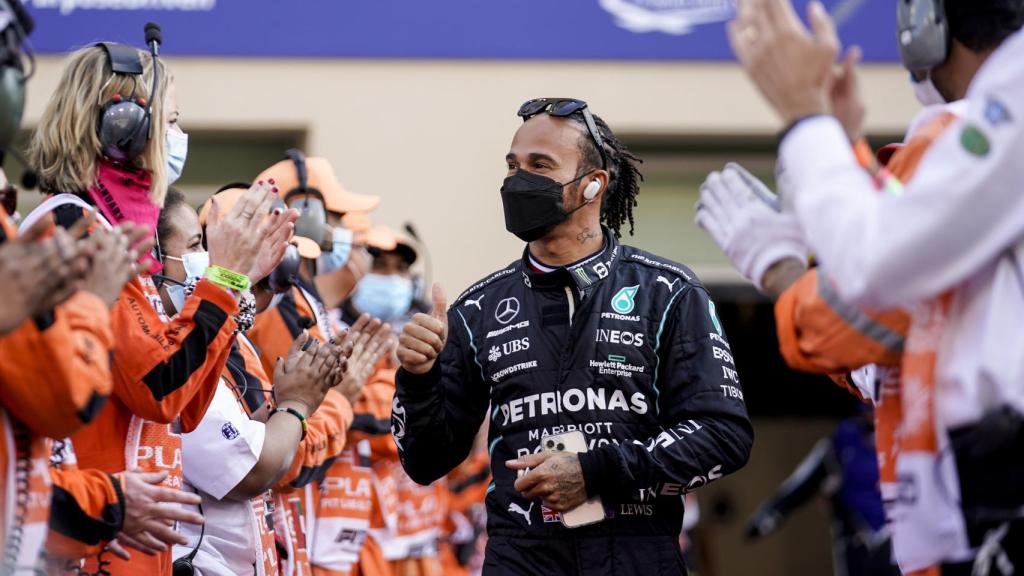 Lewis Hamilton, en el Gran Premio de Abu Dhabi.