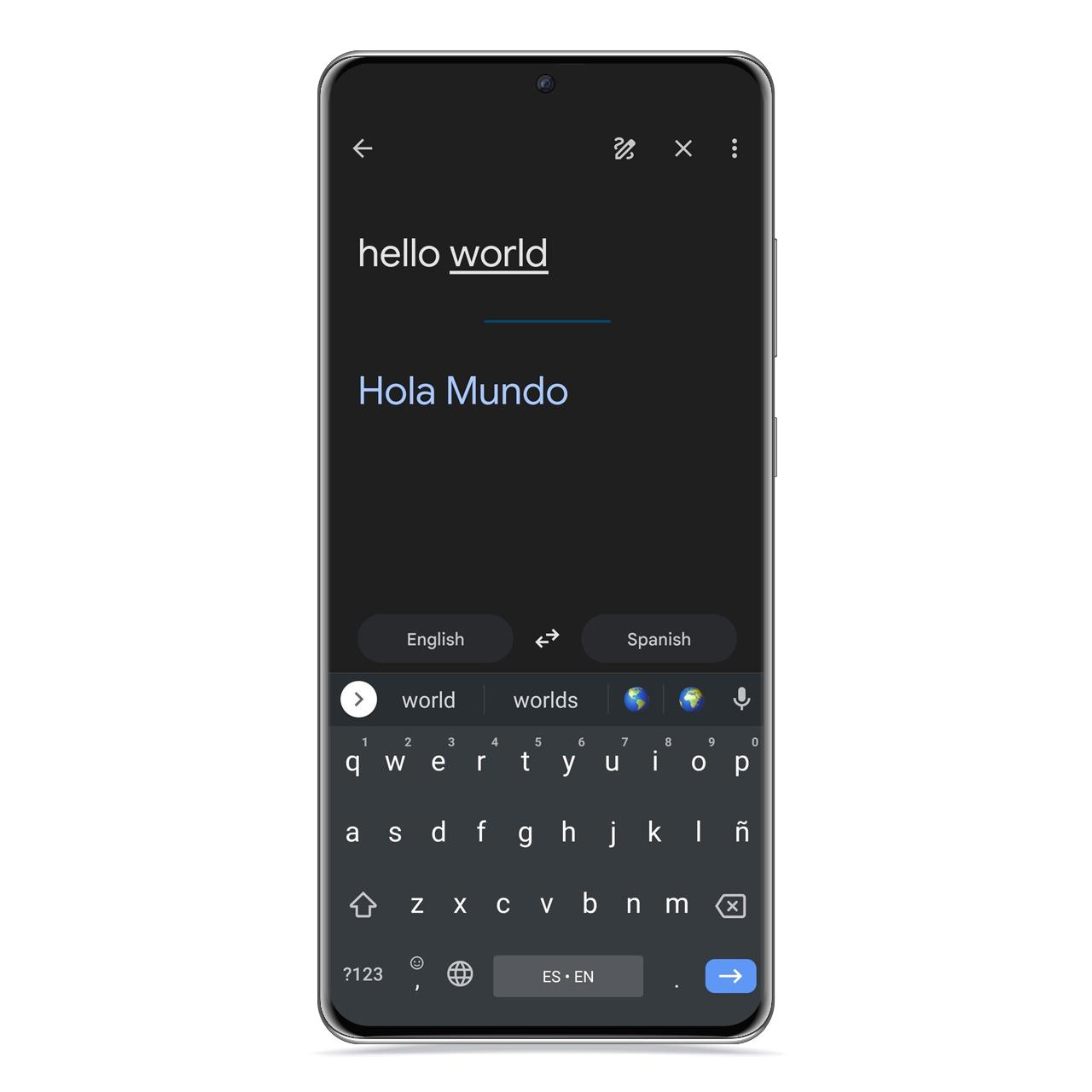 Traductor de Google con el nuevo diseño