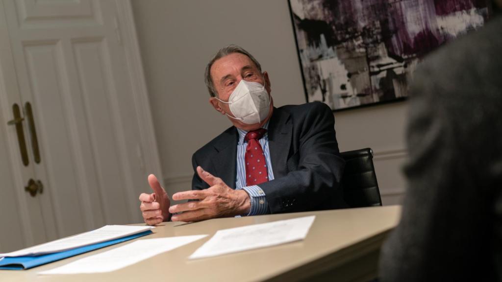 Félix Álvarez-Arenas, durante la entrevista con El Español.