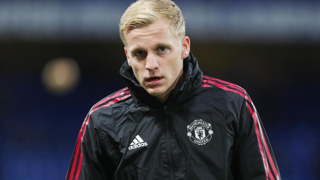 Donny Van de Beek, con el Manchester United