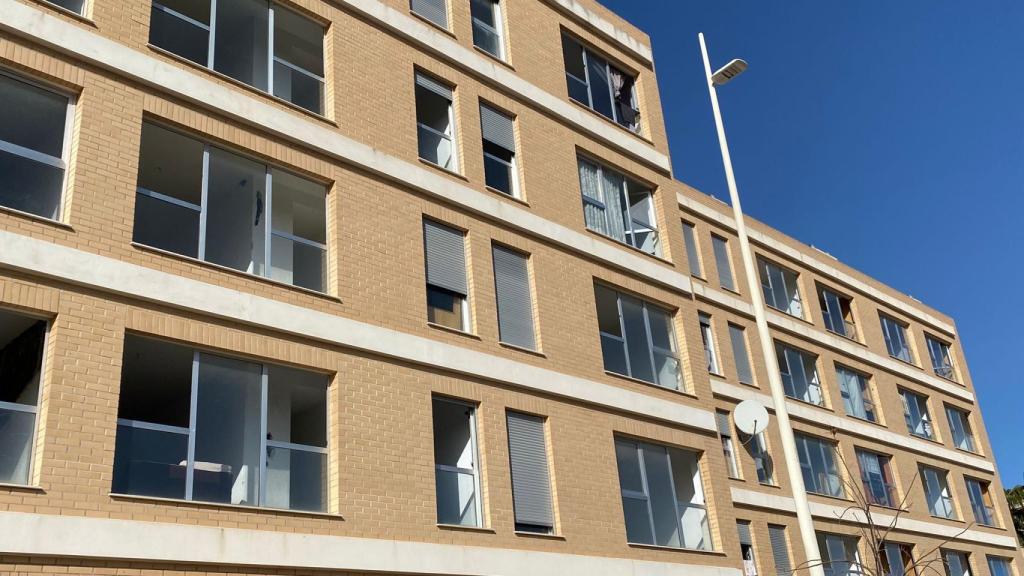 Estado actual del edificio de VPO de Gandía, en Valencia.