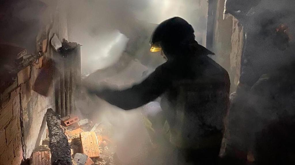 Bomberos de León en Las Bodas de Boñar