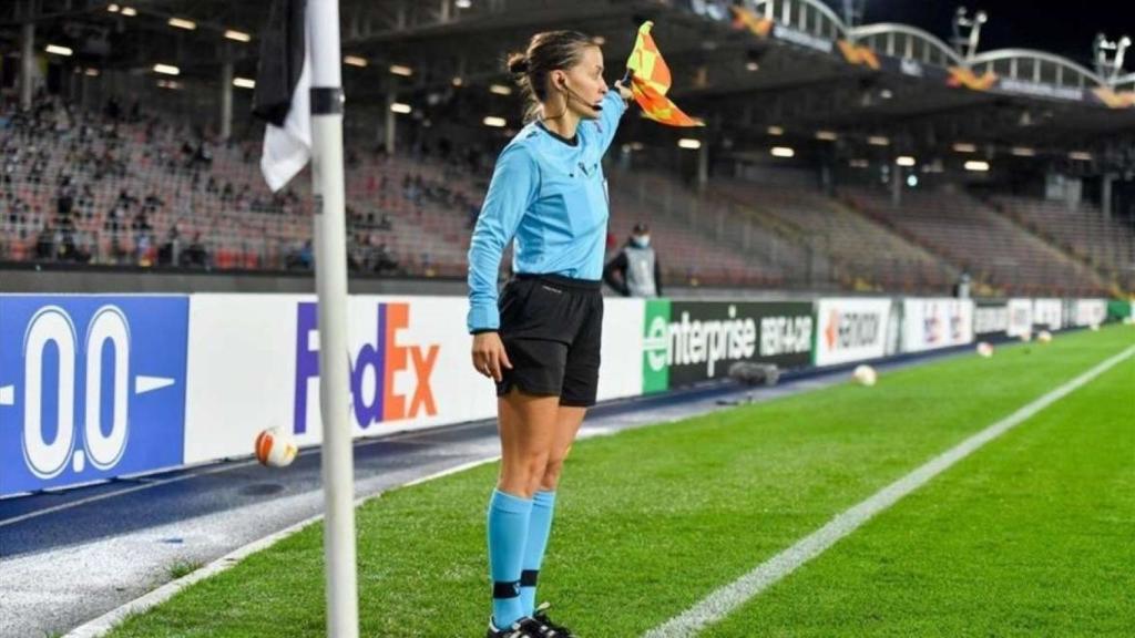 Guadalupe Porras, durante un partido oficial.