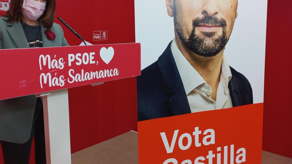 Comparecencia de la candidata socialista Rosa Rubio