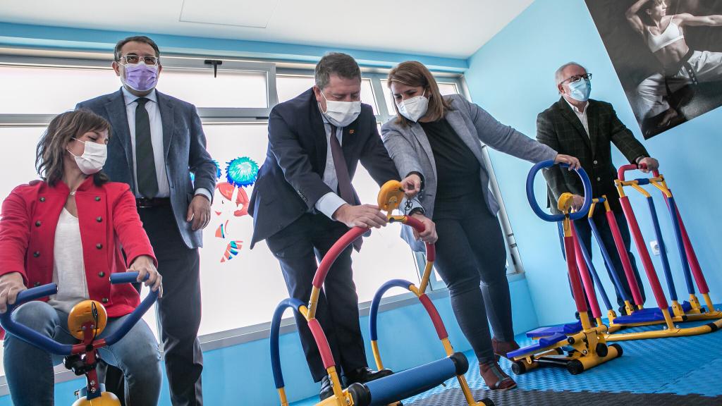 Visita al Hospital de Día Médico y Minigym del Hospital Universitario de Talavera. Foto: David Esteban / JCCM