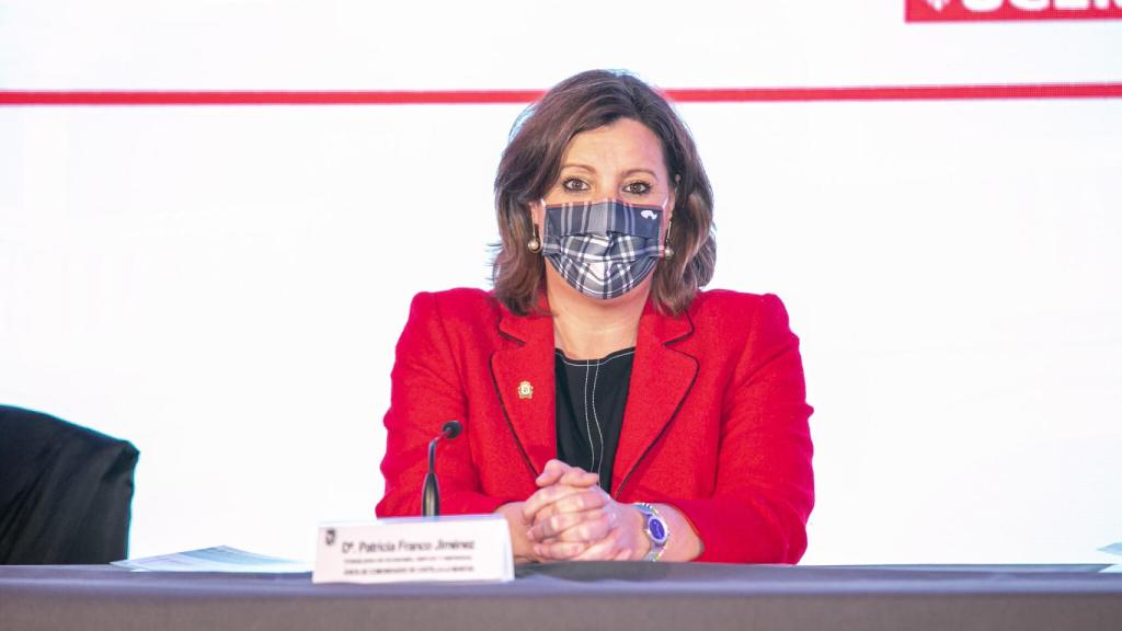 Patricia Franco en las XXXI Jornadas Hispano-Lusas de Gestión Científica. Foto: Esteban González / JCCM