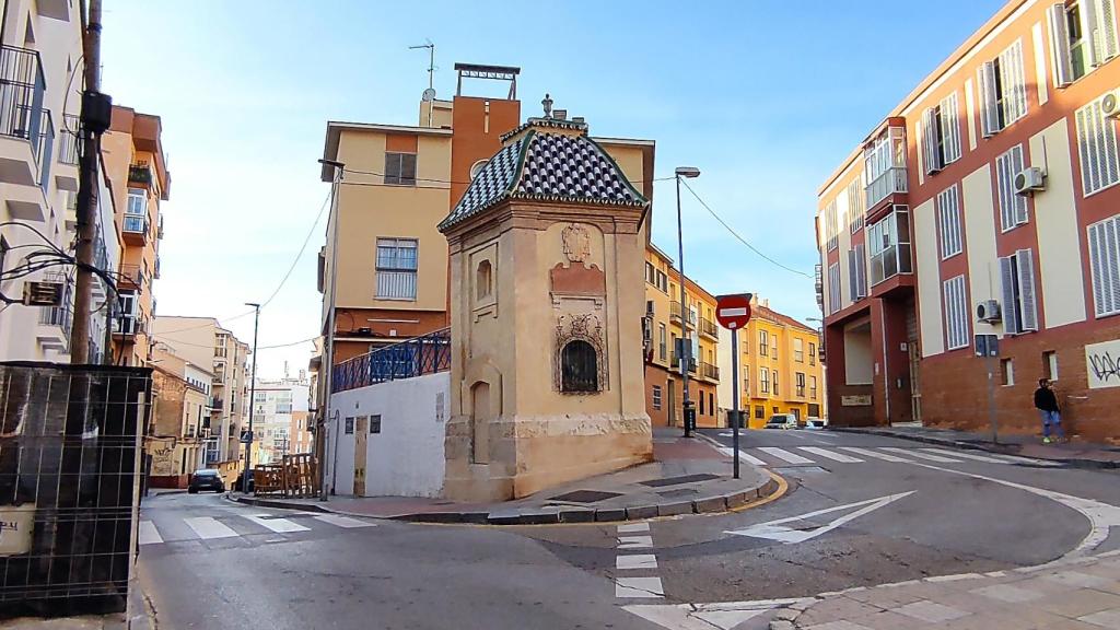El arca final del acueducto en Carrera de Capuchinos.