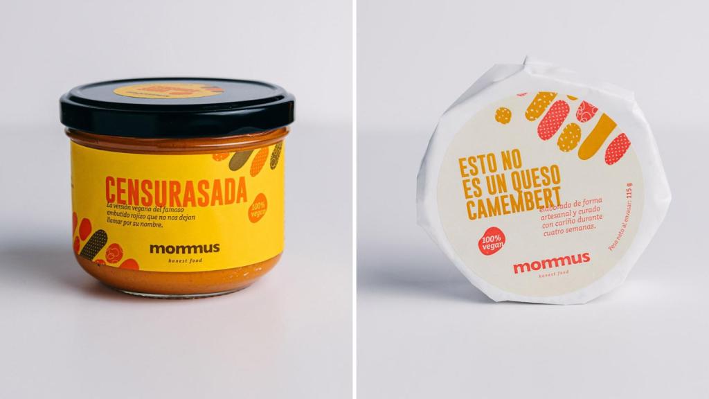 Censurada y su versión de (no) cammembert, de Mommus Foods.
