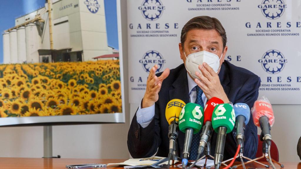 Luis Planas en la Sociedad Cooperativa Garese en Segovia / Nacho Valverde ICAL