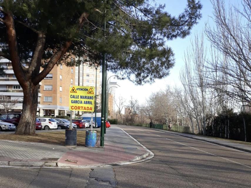 Imagen de las obras. Fotografía: Policía Municipal de Valladolid