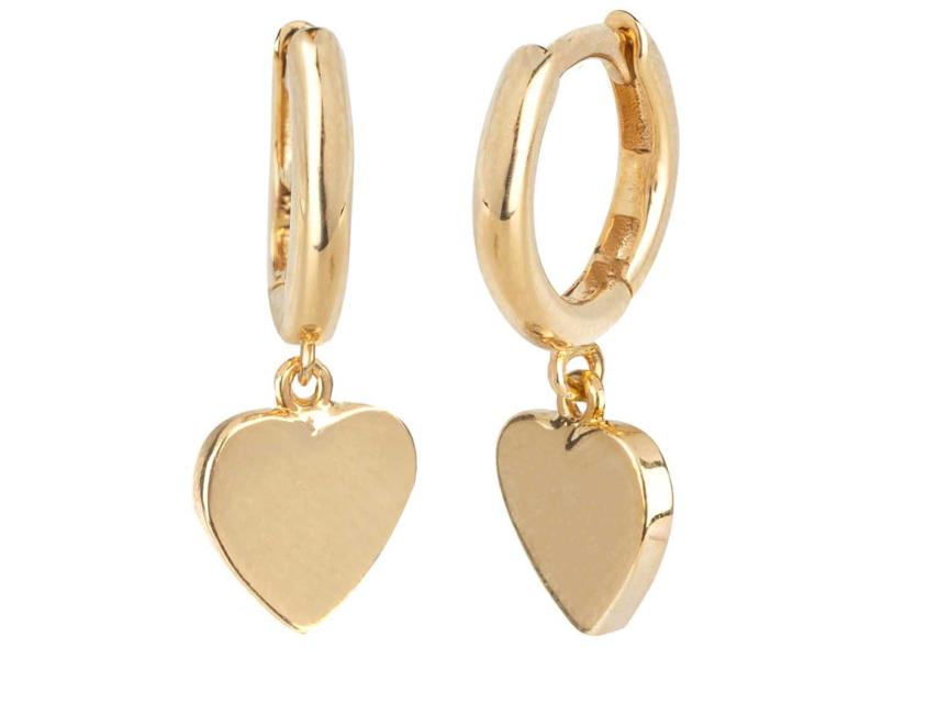 Pendientes de corazón.