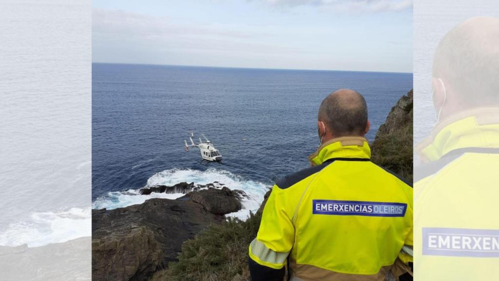 Dispositivo de búsqueda este jueves en Oleiros
